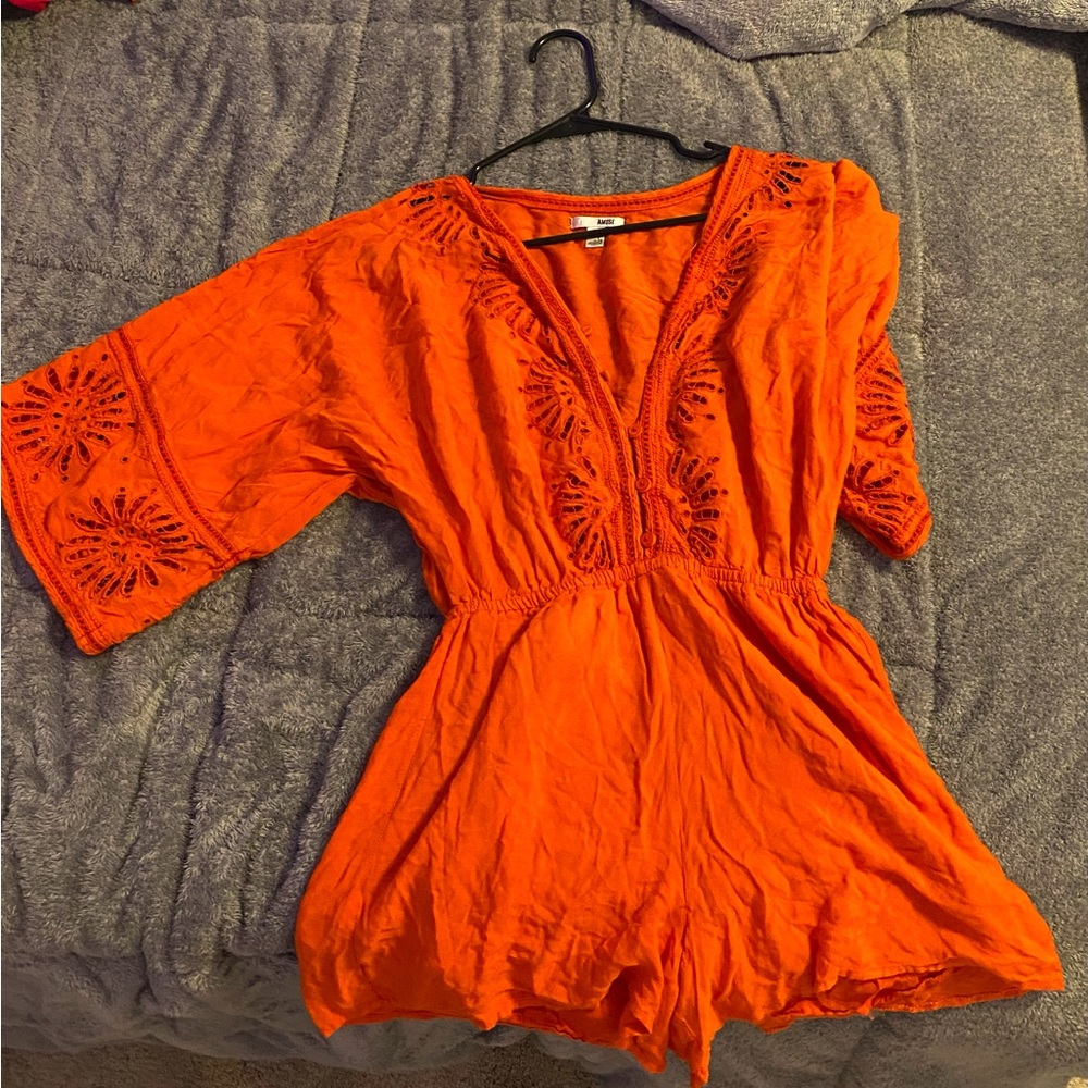Society Amuse (brand) ~ orange romper